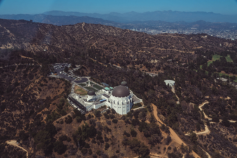 Griffith Observatory top view